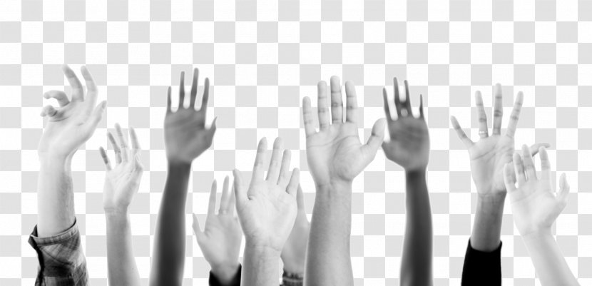 Hand Organization Non-profit Organisation Meeting - Monochrome - Hands Transparent PNG
