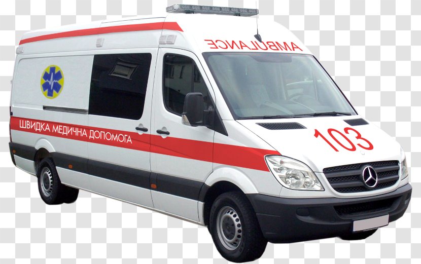 Van Mercedes-Benz Sprinter Ambulance Car - Motor Vehicle - Transparent Transparent PNG