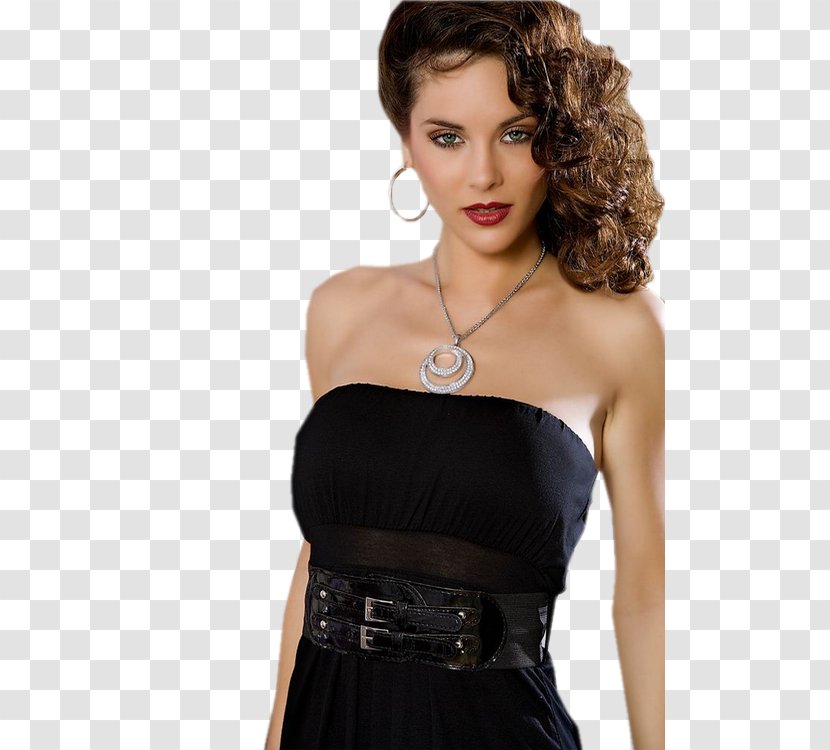 Little Black Dress Fashion Model Photo Shoot Satin - Waist Transparent PNG