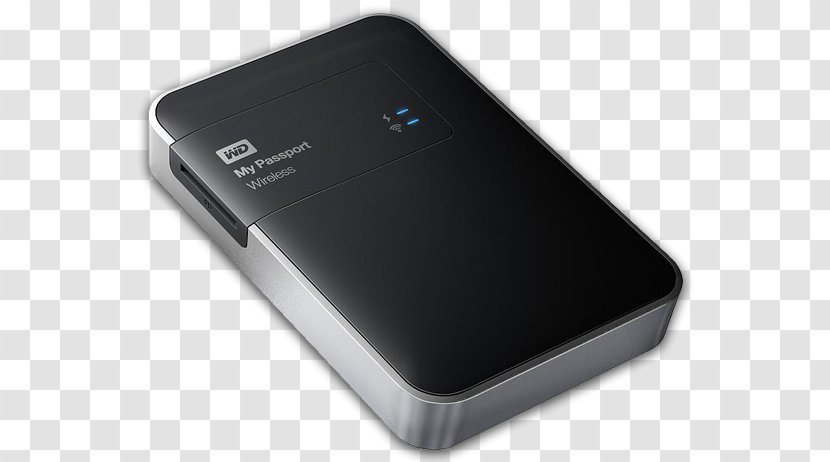 WD My Passport Wireless Pro Hard Drives HDD Data Storage - Computer Component - Device Transparent PNG