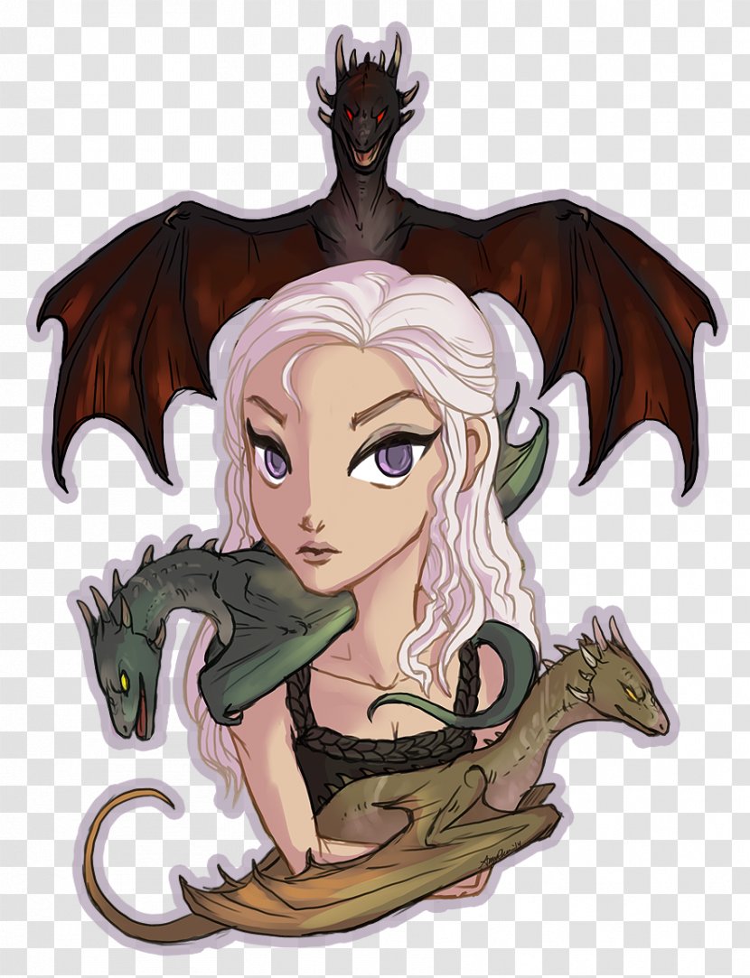 Daenerys Targaryen House George R.R. Martin: The World Of Ice And Fire Lannister - Cartoon - Mother Dragons Transparent PNG