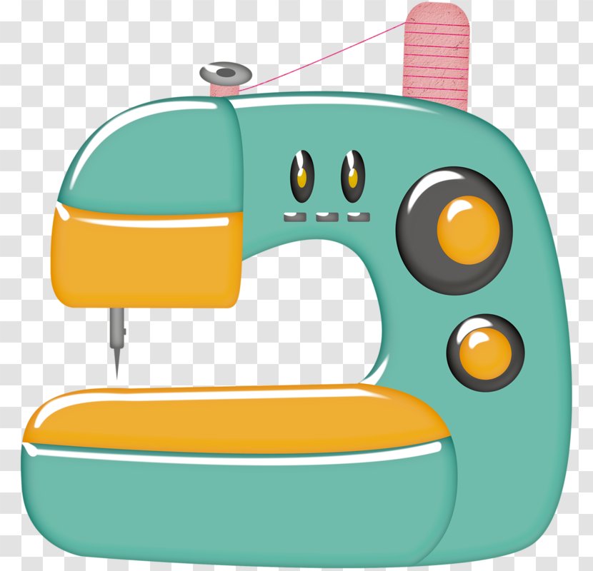 Sewing Machines Clip Art Embroidery Thread - Stitching Cartoon Transparent PNG