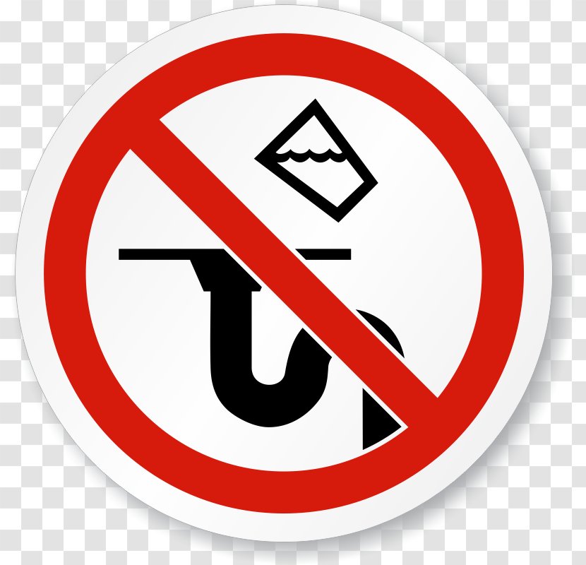 Sign Drain Label Sticker No Symbol - Hazard - Nfpa Template Transparent PNG