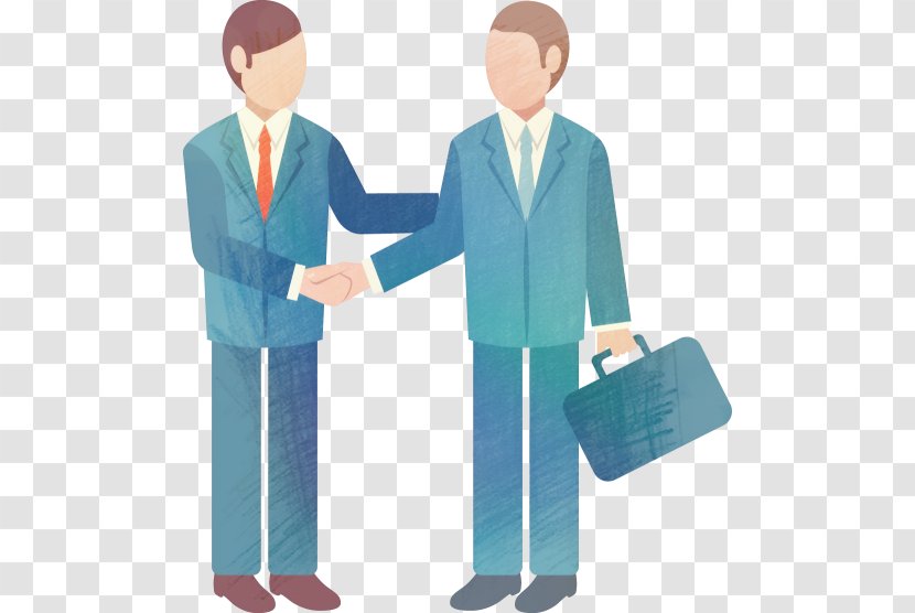 Businessperson Meeting Clip Art - Vector Business Cooperation Transparent PNG