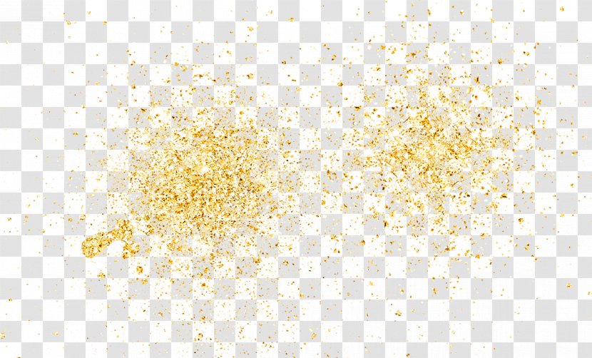 Yellow Pattern - Material - Cross Star Gold Powder Transparent PNG