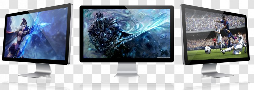 LED-backlit LCD Computer Monitors Television Set Display Device - Lecticon Transparent PNG