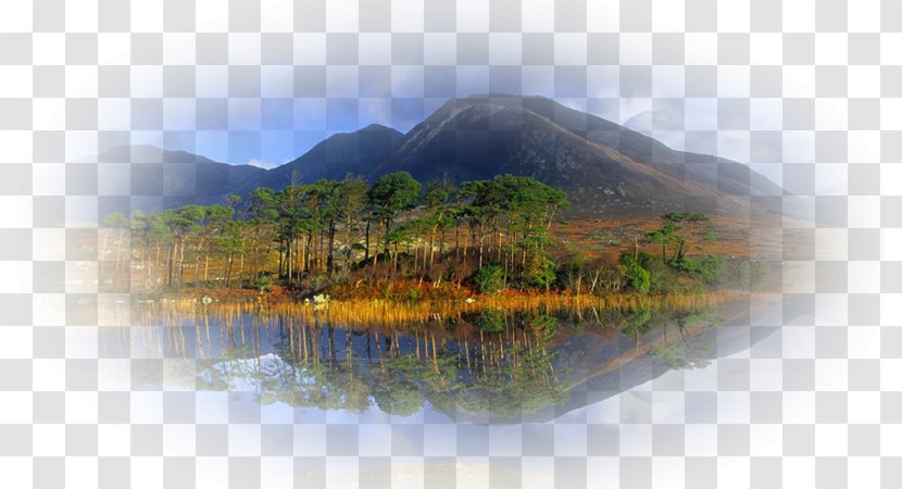 Kylemore Abbey Connemara Cong Galway Tour Company Mount Scenery - Water Transparent PNG
