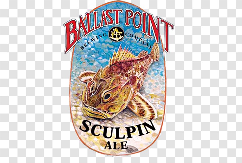 India Pale Ale Beer Brewing Grains & Malts Ballast Point Company - Hops - Fish Label Transparent PNG