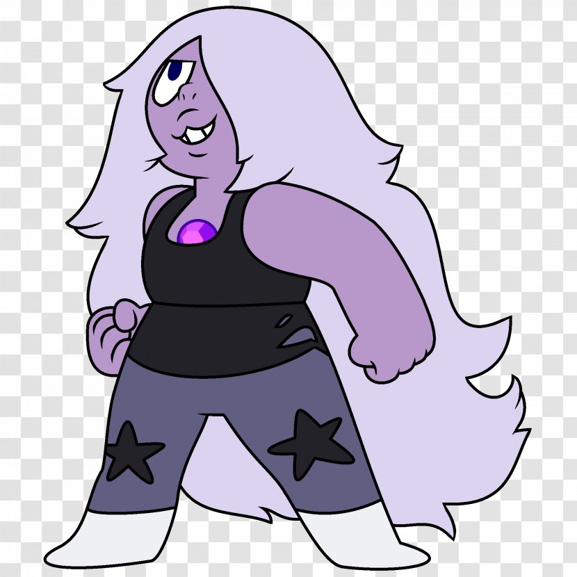 Steven Universe Garnet Amethyst Gemstone Reformed - Silhouette Transparent PNG