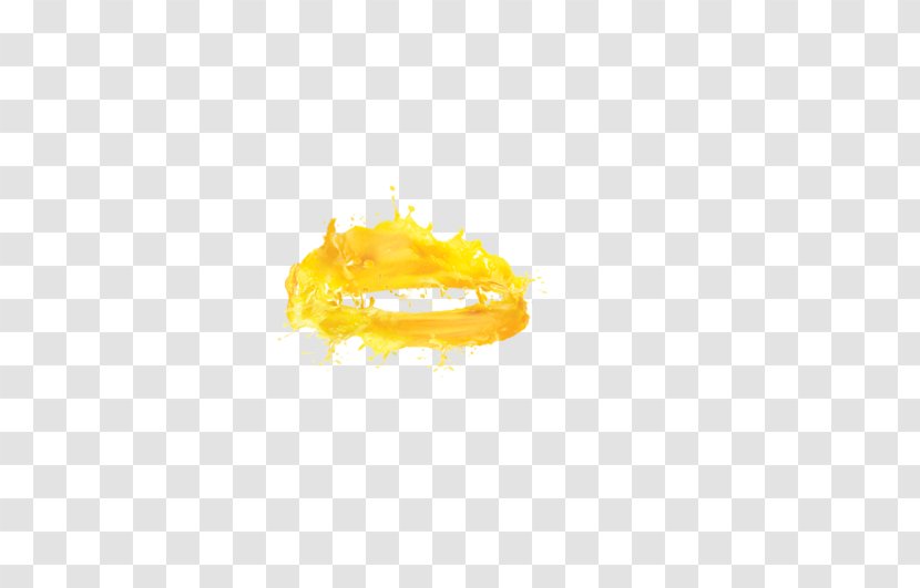 Yellow Font - Round Orange Juice Transparent PNG