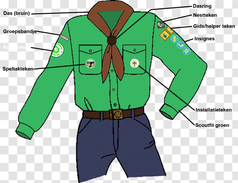 Scouting Nederland Explorer Scouts Cub Scout Clothing - Outerwear - Elk Transparent PNG