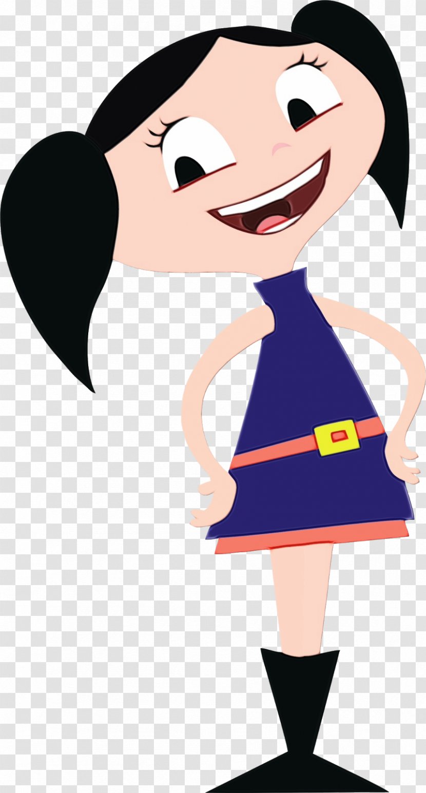 Cartoon Clip Art Animated Fictional Character Black Hair - Style Transparent PNG