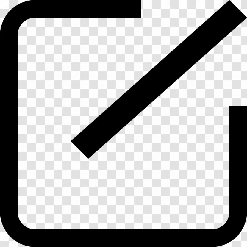 Line Brand Angle Font - Black M Transparent PNG