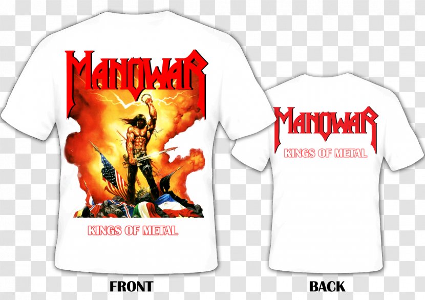Kings Of Metal T-shirt Manowar Logo Compact Disc - Red Transparent PNG