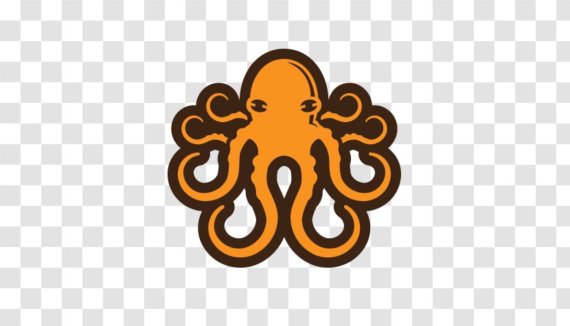Logo Octopus Graphic Design Cafe - Corporate Identity - Wall Sticker Transparent PNG