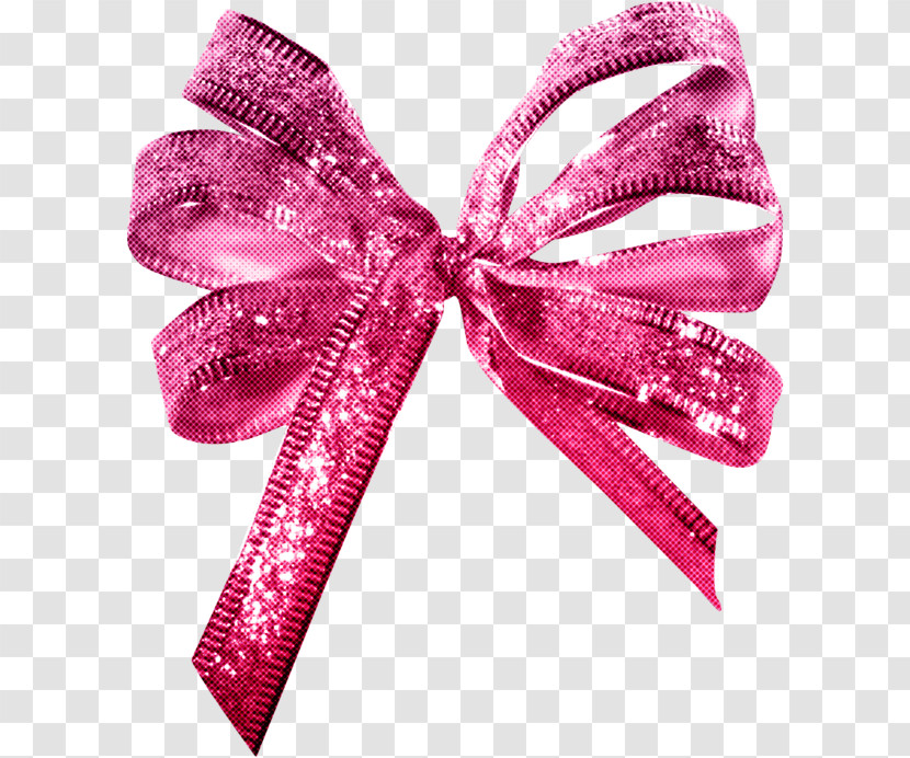 Pink Ribbon Violet Magenta Glitter Transparent PNG