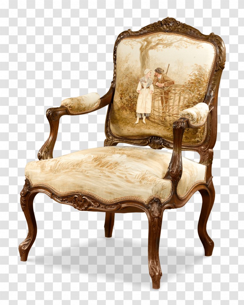 Aubusson Table Chair Furniture Louis Quinze - Tapestry Transparent PNG