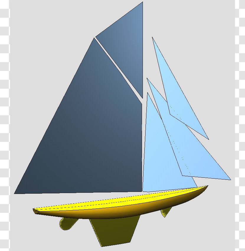 Sail 1893 America's Cup Yawl Scow Lugger - Rudder Transparent PNG