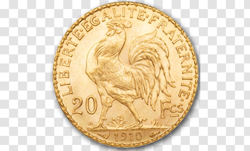 Gold Coin France IRA - Currency Transparent PNG