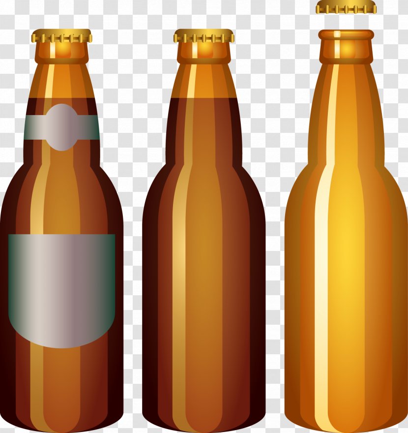 Beer Bottle - Glass - Decorative Bottles Transparent PNG