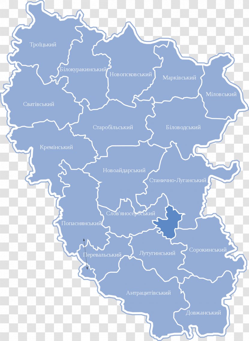 Luhansk Oleksandrivsk Kharkiv Oblast Sumy - Map - Administrative Divisions Of Transparent PNG