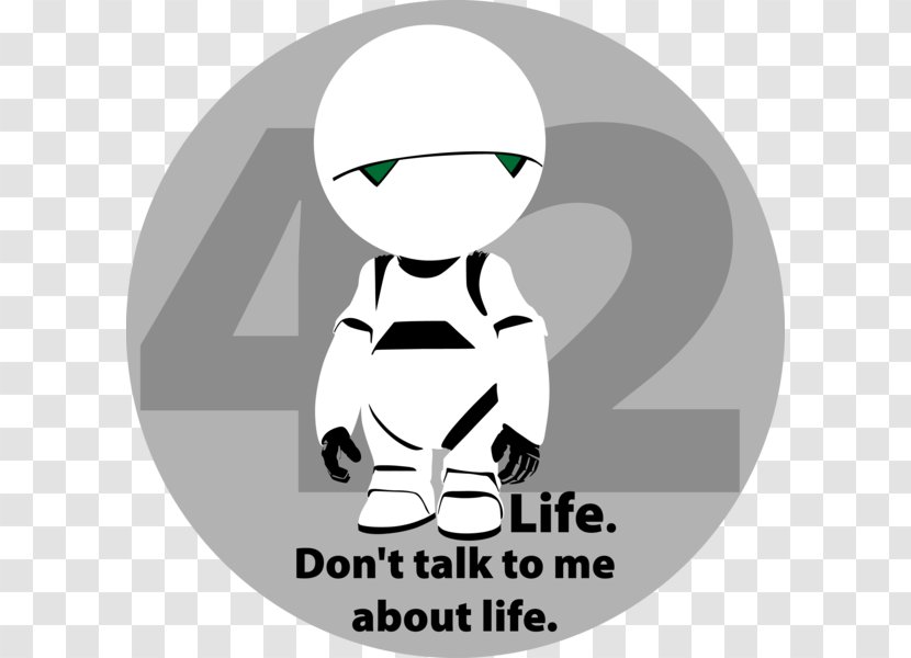 Marvin The Martian Hitchhiker's Guide To Galaxy Paranoid Android Robot - Organization - Alan Rickman Transparent PNG