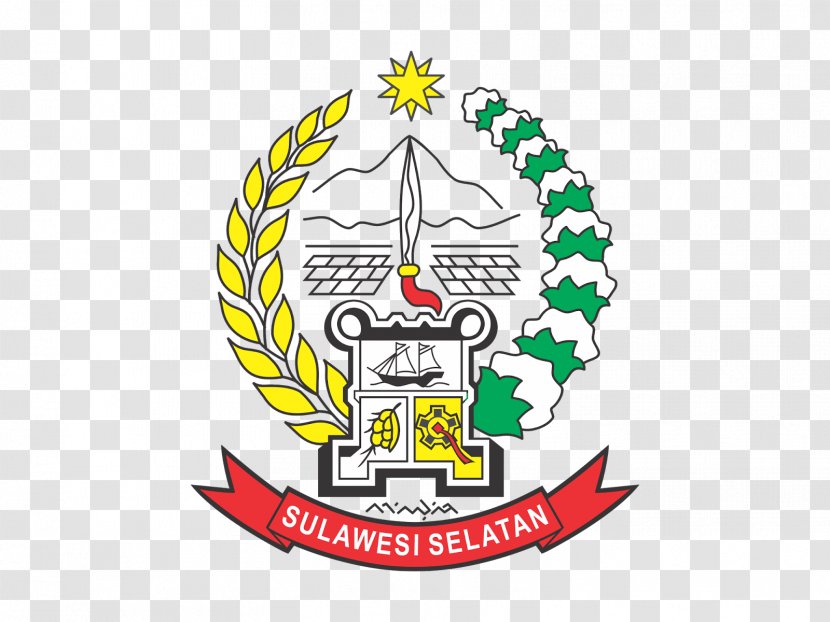 Seal Of South Sulawesi Cdr Vector Graphics - Logo - Banteng Flag Transparent PNG