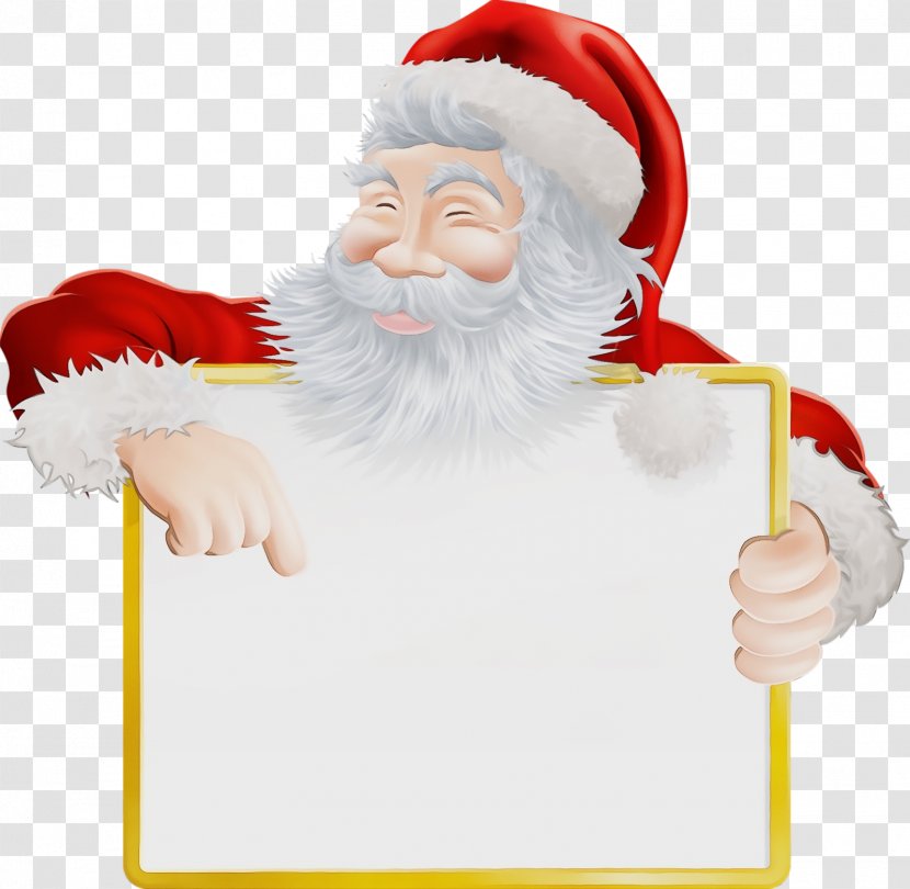 Santa Claus - Christmas - Gesture Transparent PNG