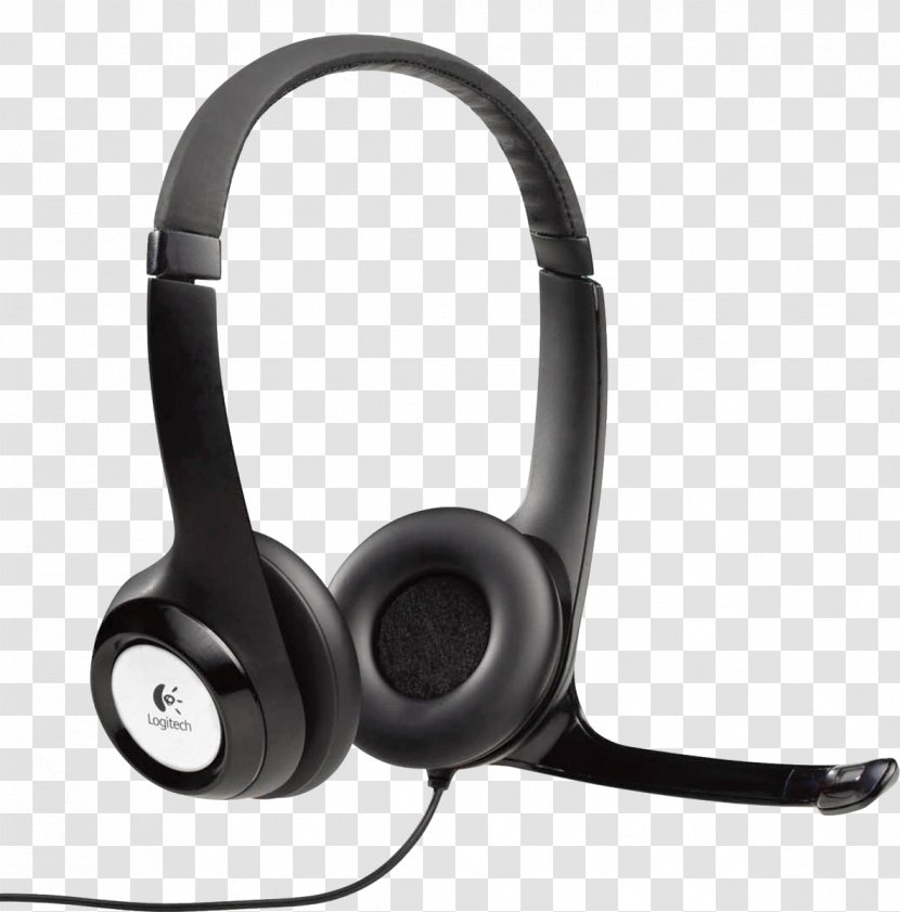 Noise-canceling Microphone Headset Headphones Logitech H390 Transparent PNG