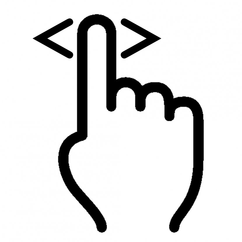 Index Finger - Silhouette - Cursor Transparent PNG