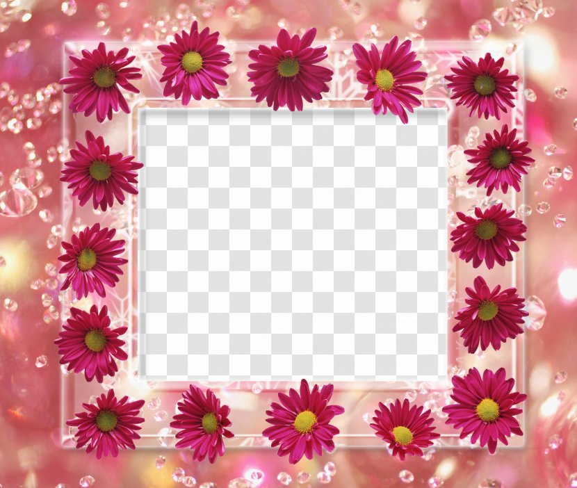 Borders And Frames Picture Flower Clip Art - Frame - Abstract Floral Transparent PNG