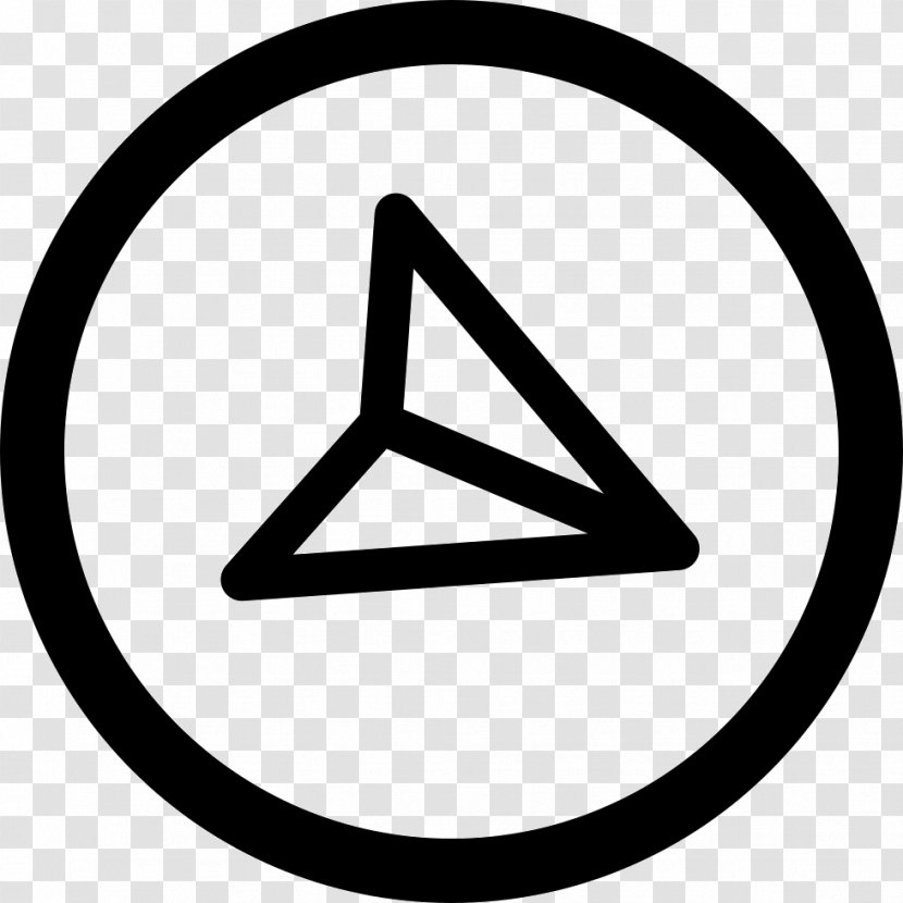 Button - Monochrome Photography - Triangle Transparent PNG