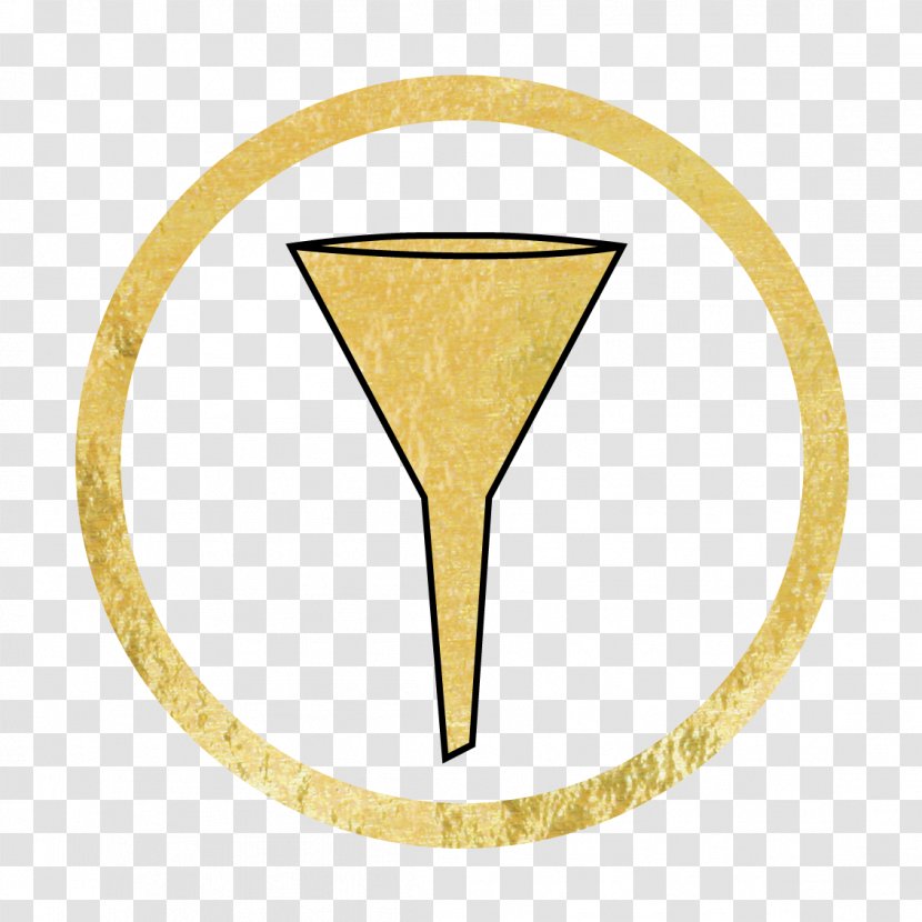Yellow Font Line Triangle - Symbol - Funnel Cartoon Sales Transparent PNG