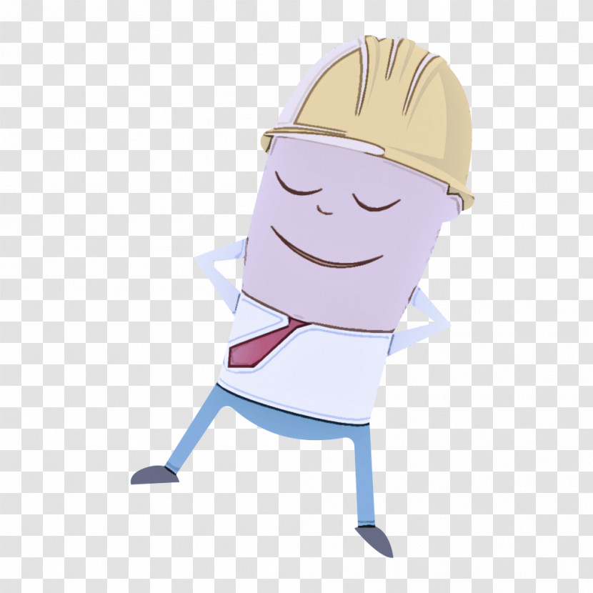 Cartoon Angle Line Character Headgear Transparent PNG