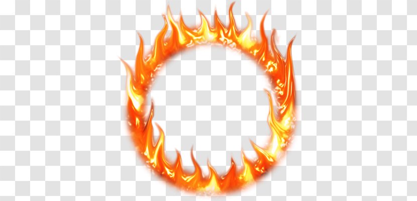 Ring Of Fire Circle Clip Art - Flame - Orange Transparent PNG