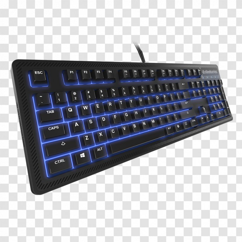 Computer Keyboard Mouse SteelSeries Apex 100 Gaming Keypad - Steelseries 150 Usb Membrane Black Transparent PNG