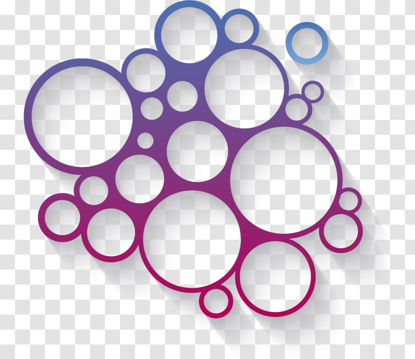 Circle Graphic Design - Purple - Geometric Decorative Pattern Transparent PNG