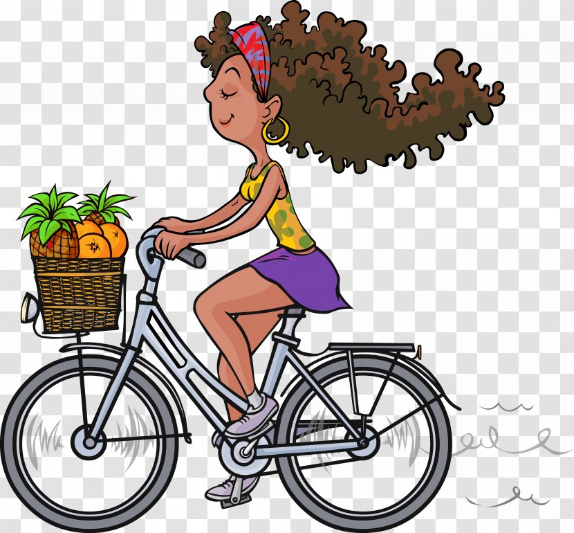 Bicycle Cycling Cartoon - Hybrid - Bike Transparent PNG