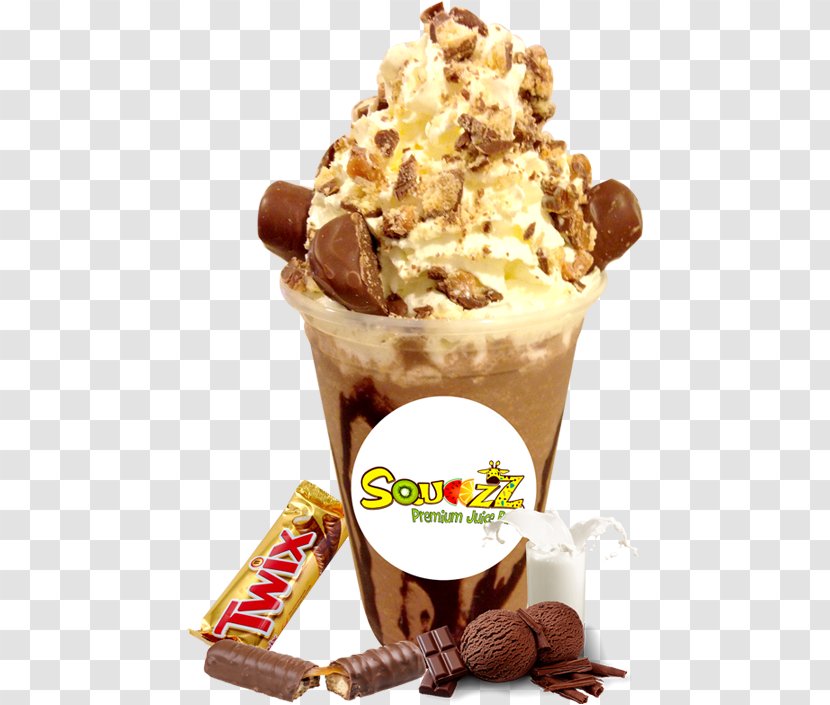 Sundae Chocolate Ice Cream Milkshake Smoothie - Milk Transparent PNG