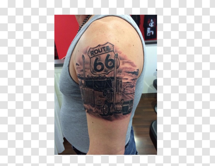 U.S. Route 66 Sleeve Tattoo Ink Irezumi - India - Daddy Transparent PNG