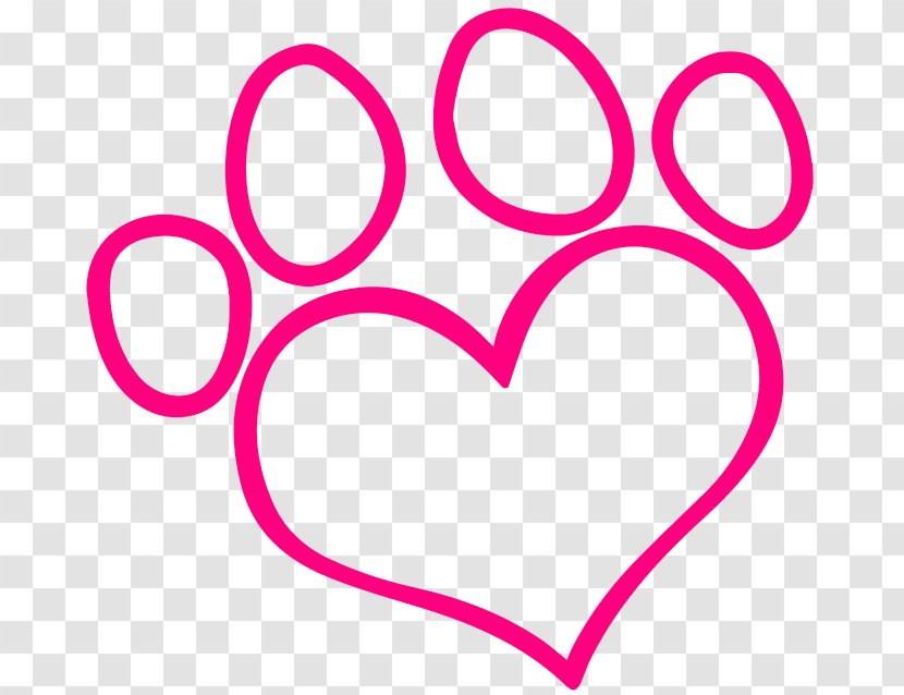 Dog Paw Heart Puppy Clip Art - Flower - Wash Transparent PNG