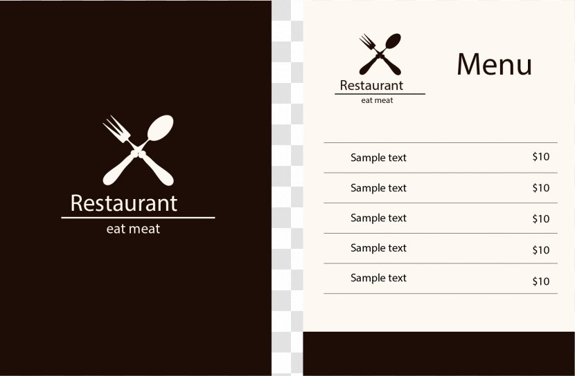 Restaurant Menu - Vector Transparent PNG