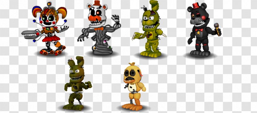 Five Nights At Freddy's 2 Animatronics Action & Toy Figures Character Adventure - Fnaf World Transparent PNG