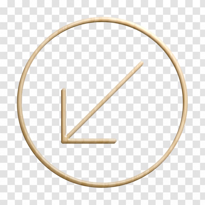 Arrow Icon Circle Direction - Thin Small Transparent PNG