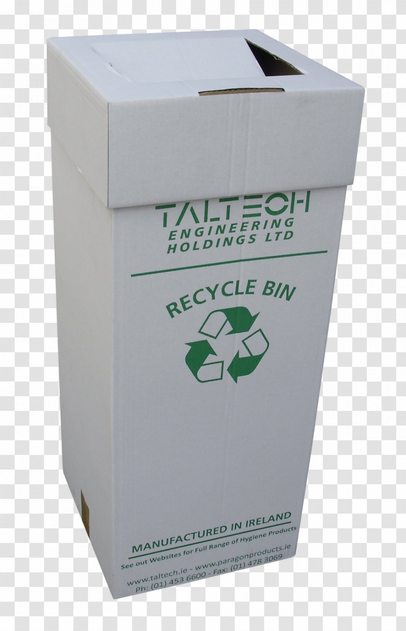 Recycling Bin Cardboard Waste Carton - Recycling-code Transparent PNG