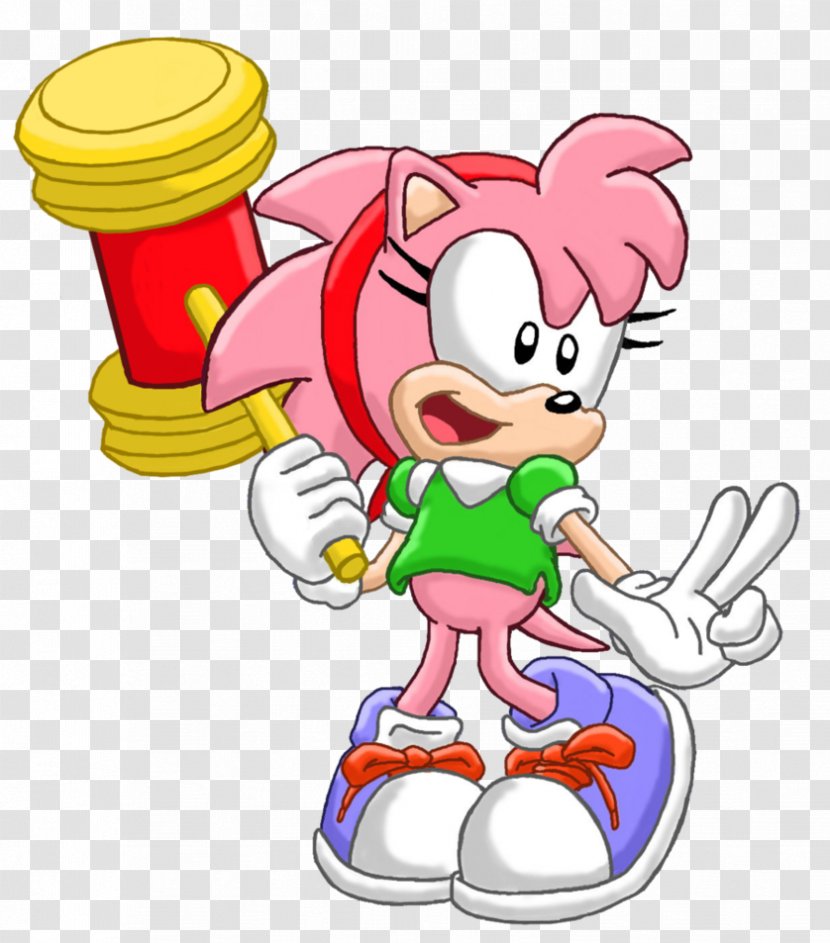 Amy Rose Sonic Generations Character Art - Tree - Frame Transparent PNG