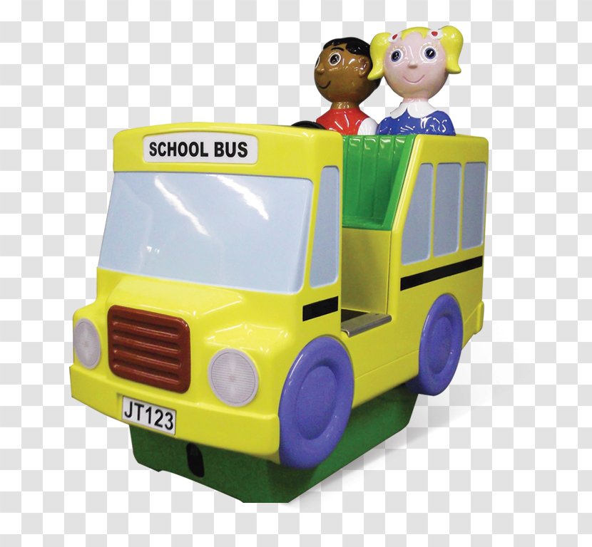 School Bus Kiddie Ride Jolly Roger Car - Motor Vehicle Transparent PNG