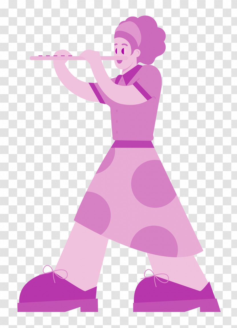 Playing The Flute Music Transparent PNG