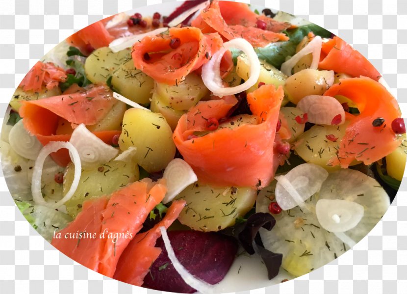Greek Salad Smoked Salmon Potato Recipe Fattoush - Heart Transparent PNG