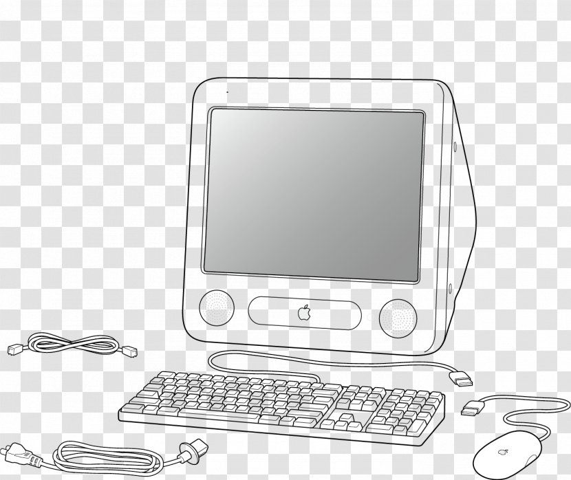 Computer Euclidean Vector File - Monitor Accessory - Vintage Transparent PNG